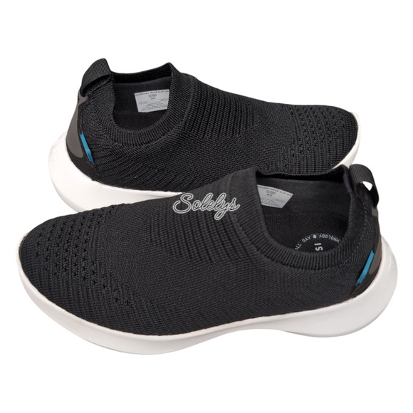 Vessi Everyday Move Slip On Womens 5 Onyx Black White Waterproof DymaTex Sneaker - Picture 13 of 13